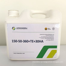 Fertilizante de spray líquido Foliar fertilizante de macroelements fertilizantes solúveis de água NPK 150-50-360+TE+30HA